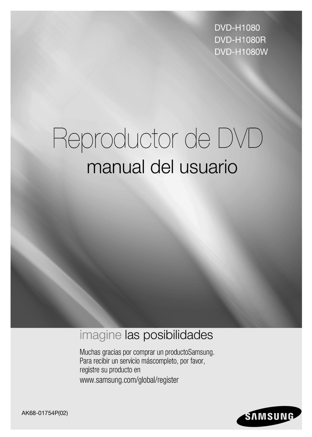 Samsung DVD-H1080/XEC, DVD-H1080R/XEC manual Reproductor de DVD 