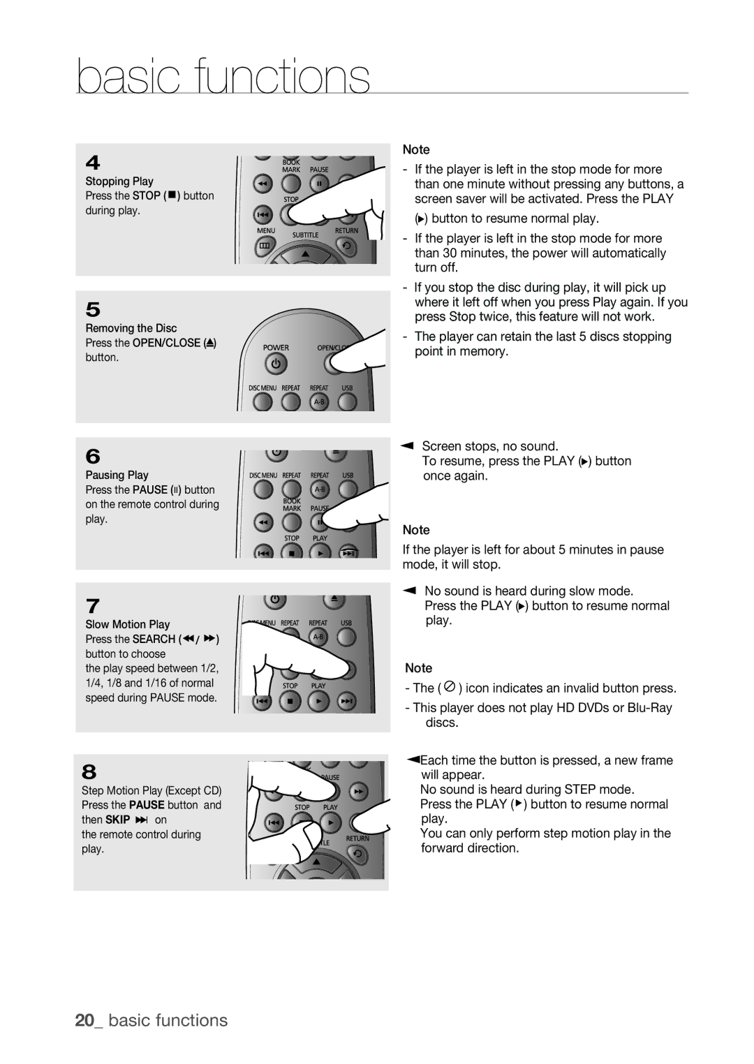 Samsung DVD-H1080W, DVD-H1080R user manual Once again, Play 