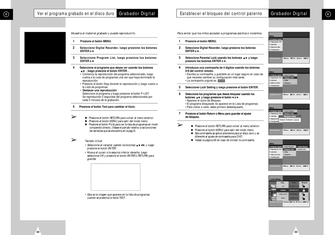 Samsung DVD-H40E/AFR manual Muestra el material grabado y puede reproducirlo, Destacar una reproducción, Del control remoto 