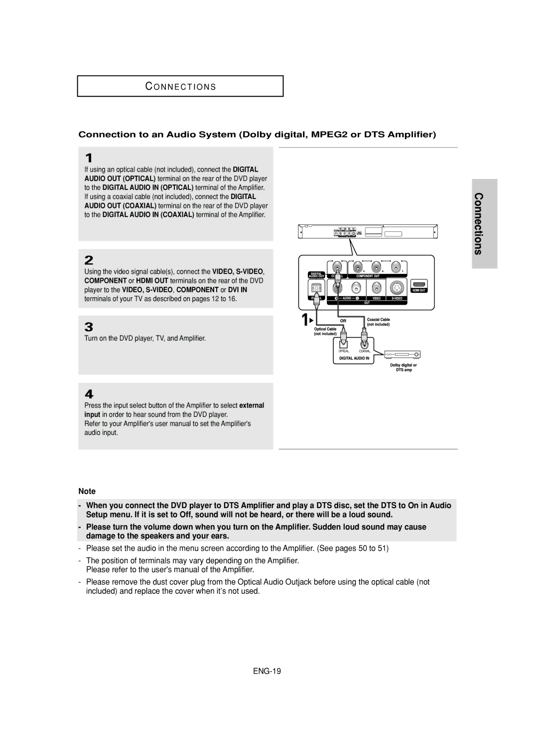 Samsung DVD-HD845 manual ENG-19 