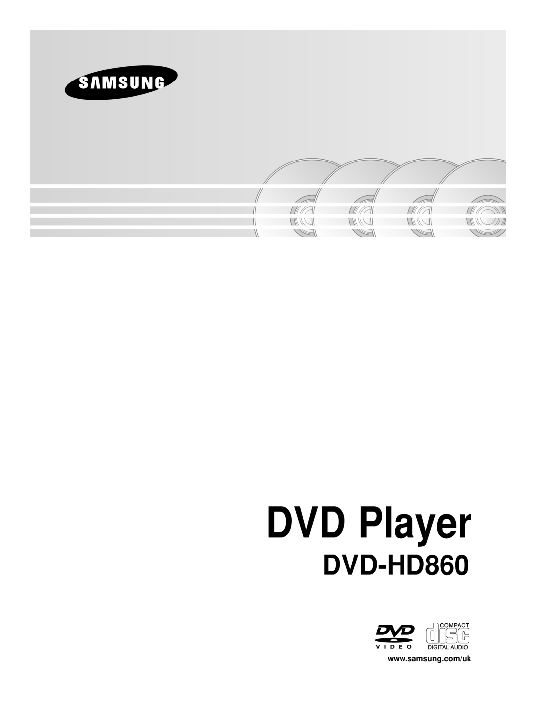 Samsung DVD-HD860 manual DVD Player 