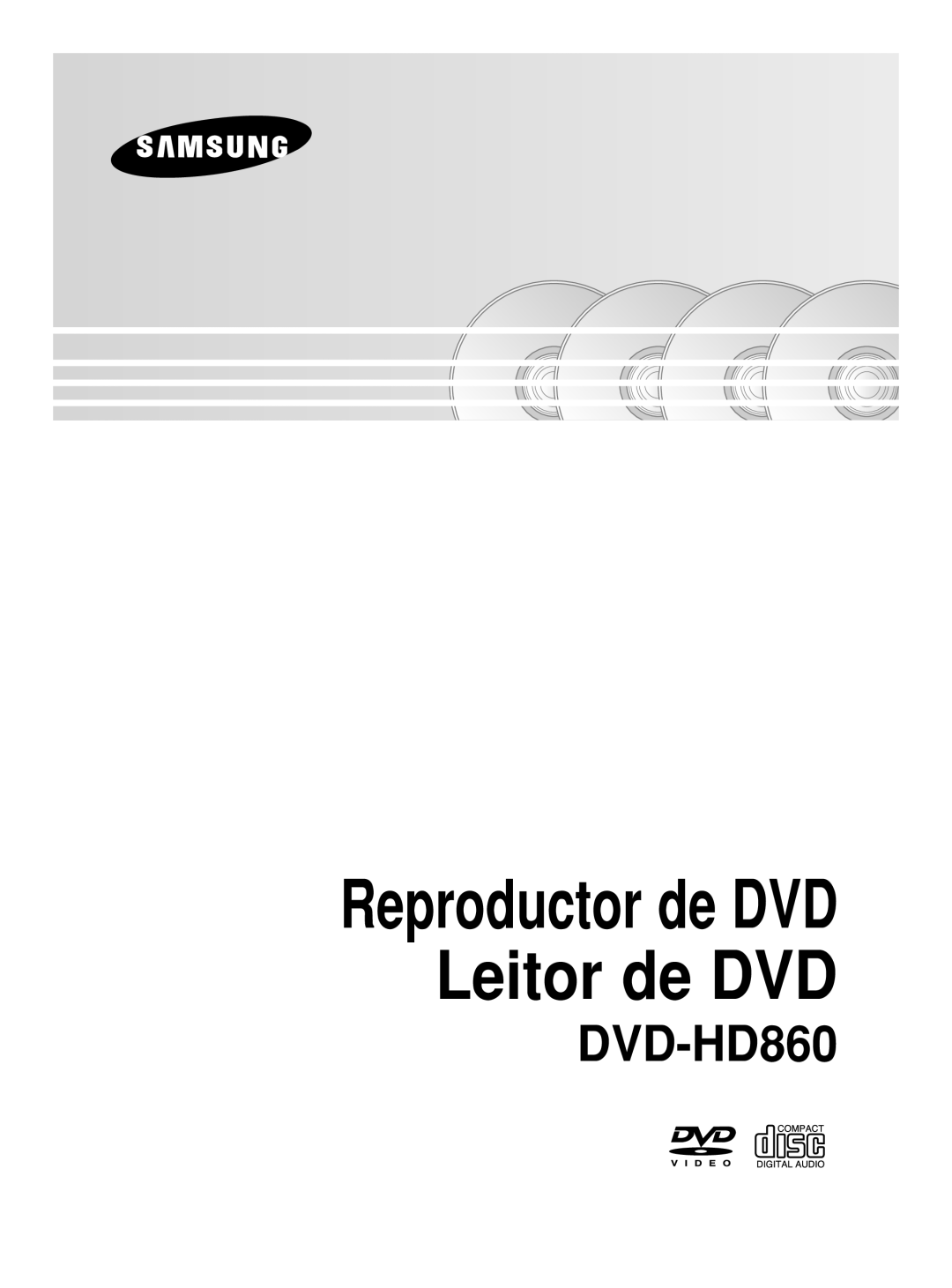 Samsung DVD-HD860/XEC manual Reproductor de DVD Leitor de DVD 