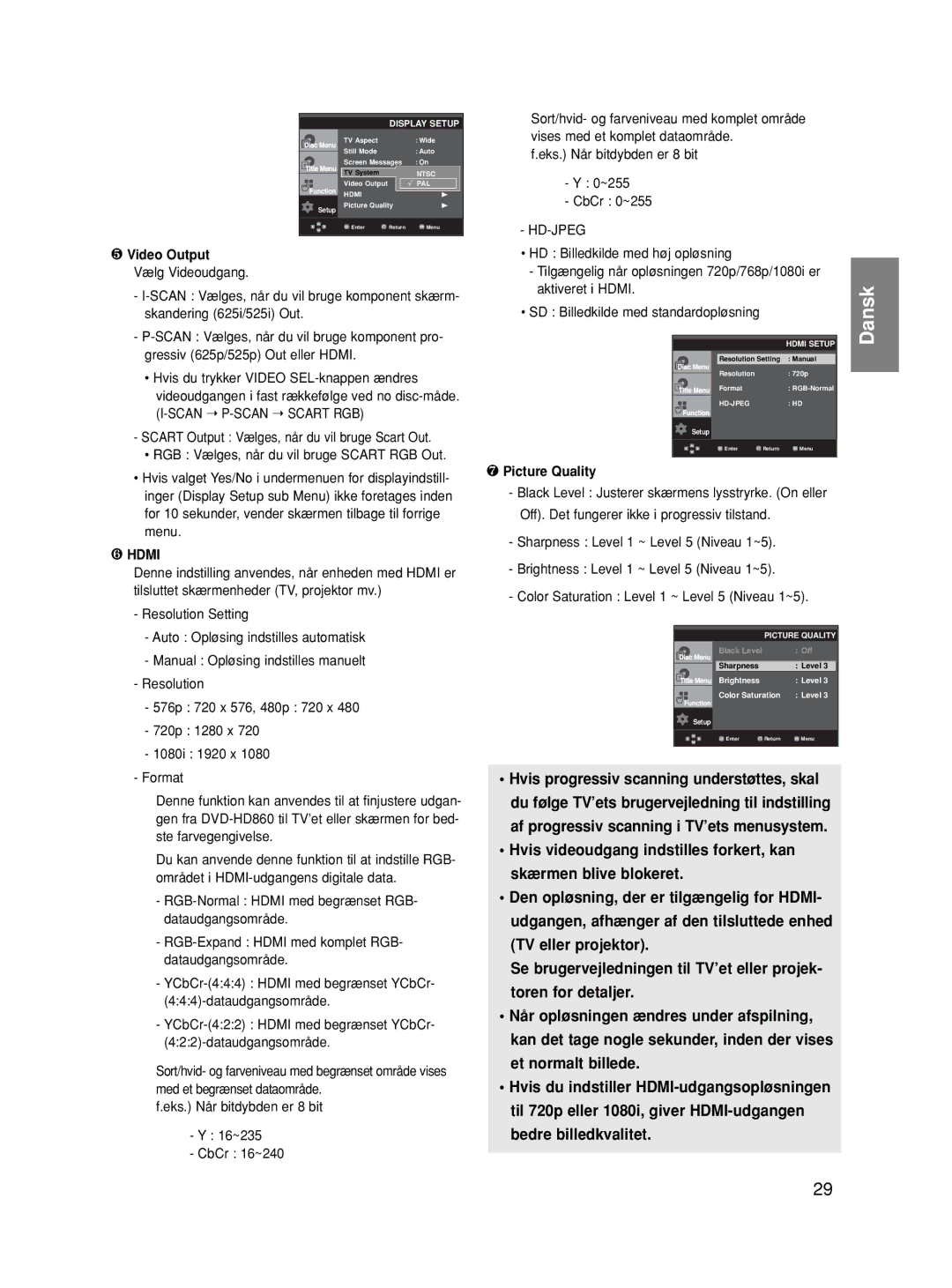 Samsung DVD-HD860/XEE manual ❻ Hdmi 