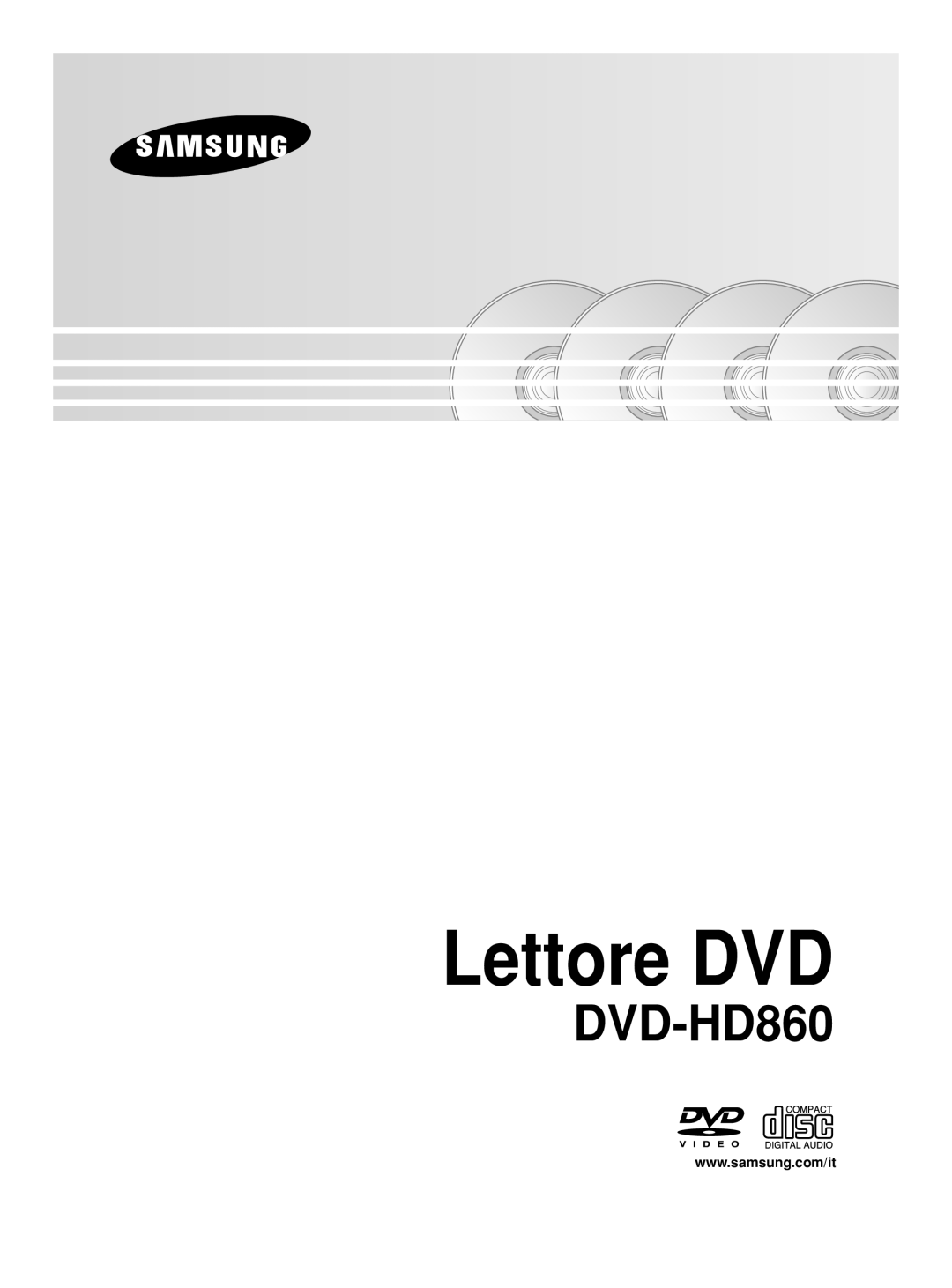 Samsung DVD-HD860/XET manual Lettore DVD 