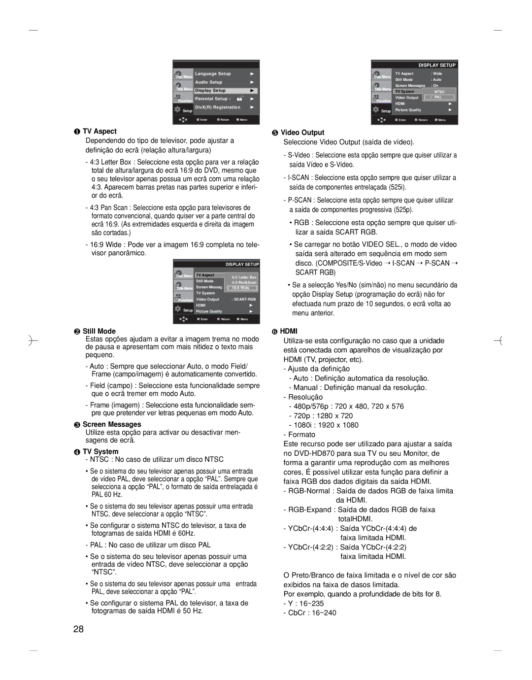 Samsung DVD-HD870/EUR, DVD-HD870/XEC manual ❻ Hdmi 