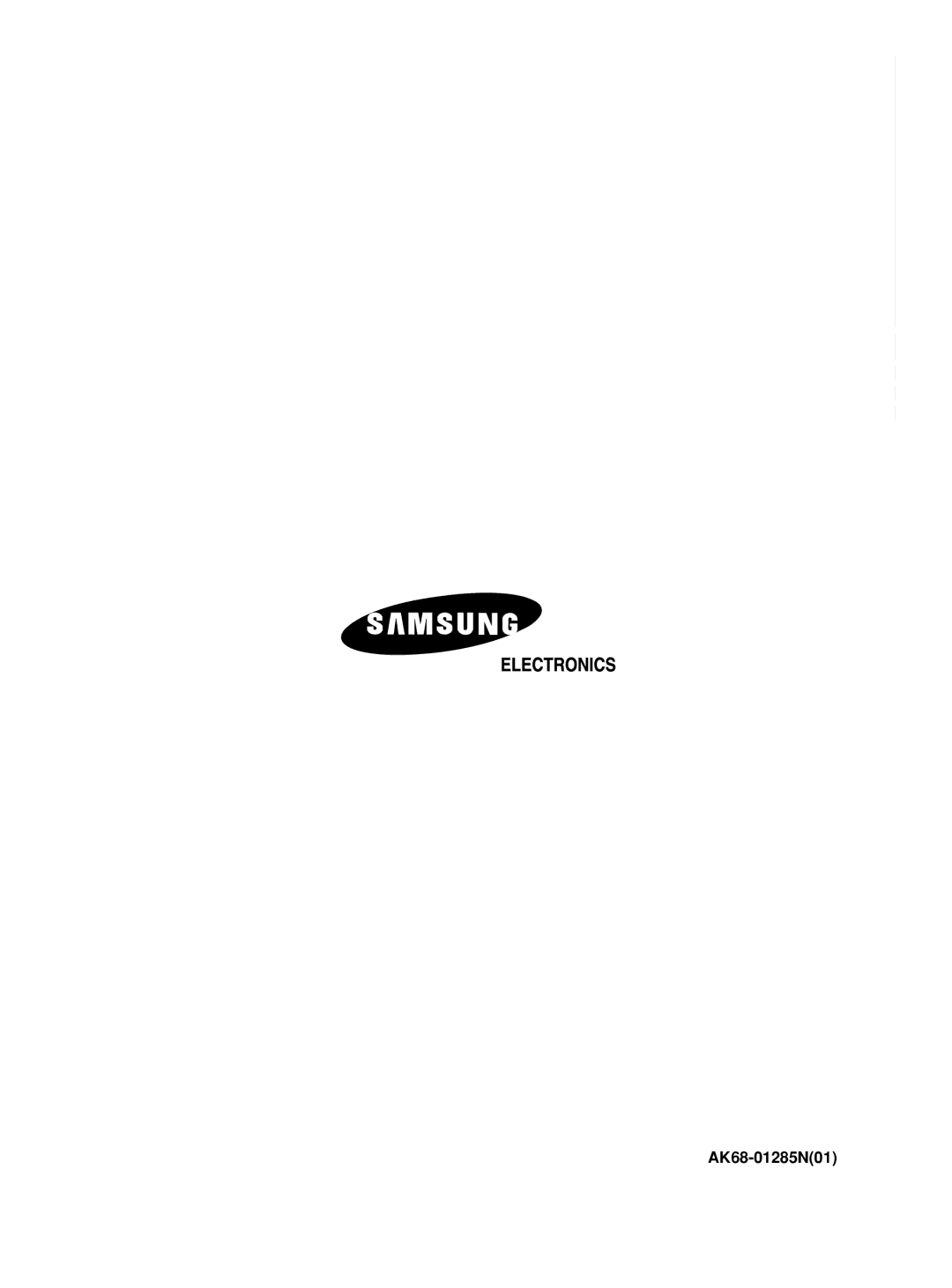 Samsung DVD-HD870/XEE manual AK68-01285N01 