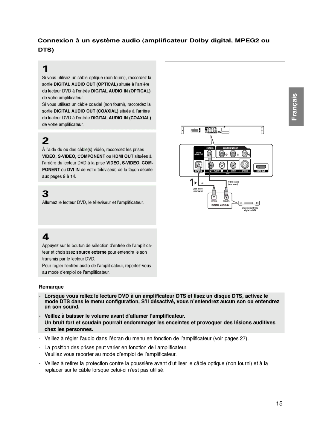 Samsung DVD-HD870/XEF manual Dts 