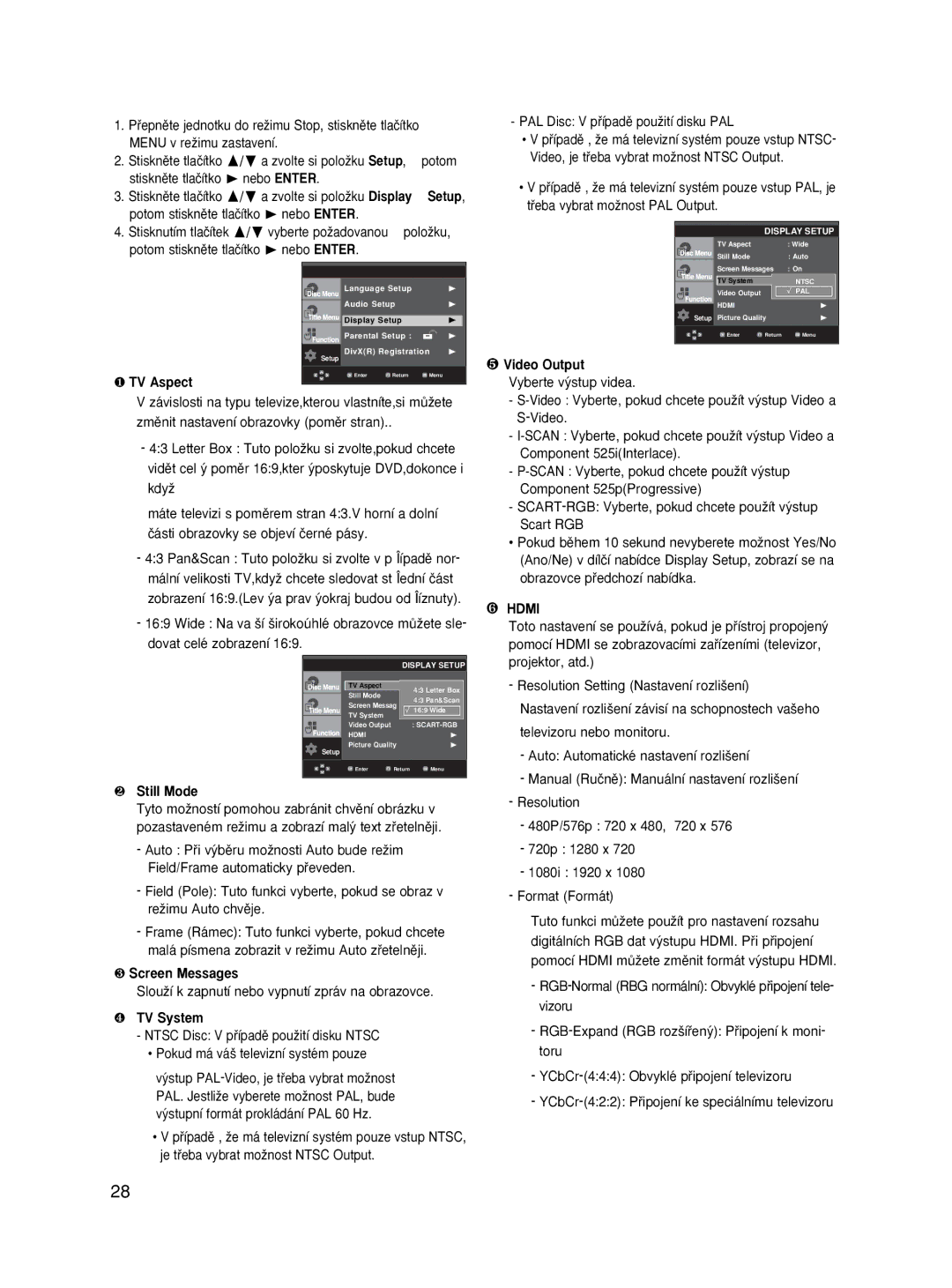 Samsung DVD-HD870/XEE, DVD-HD870/XEG, DVD-HD870/XET, DVD-HD870/AUS, DVD-HD870/XEH, DVD-HD870/XEO manual ❻ Hdmi 