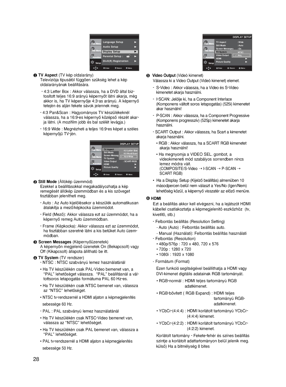 Samsung DVD-HD870/XEH, DVD-HD870/XEG, DVD-HD870/XET, DVD-HD870/AUS, DVD-HD870/XEE, DVD-HD870/XEO manual Scart RGB 