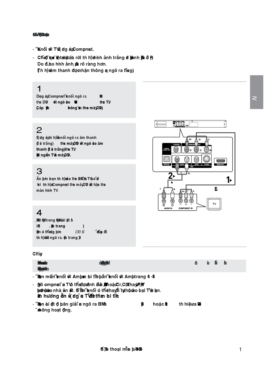 Samsung DVD-HD870/XSV manual Xen, Hình Video Output trong, Component 