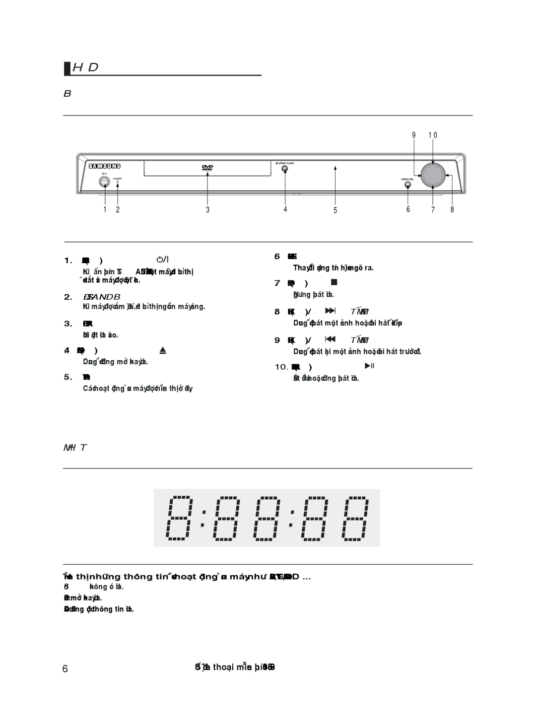 Samsung DVD-HD870/XSV manual Hình, Thò 