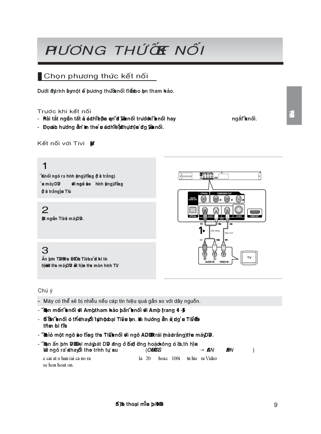 Samsung DVD-HD870/XSV manual Phöông, Khi, Tín 