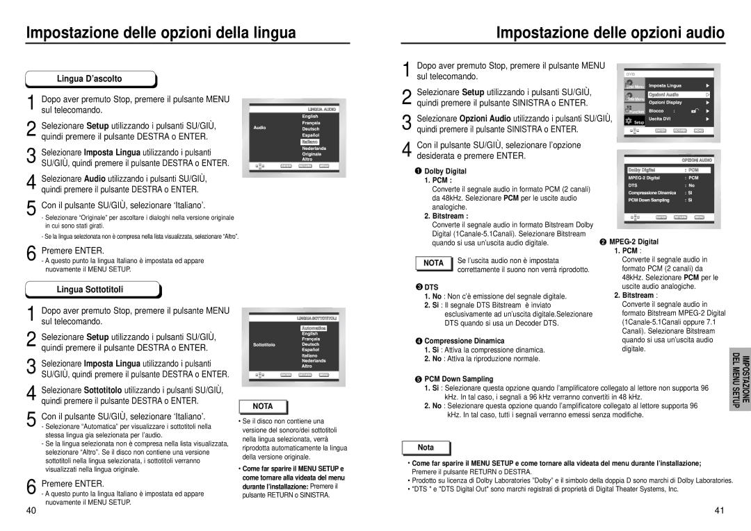 Samsung DVD-HD935/XET manual Nota 