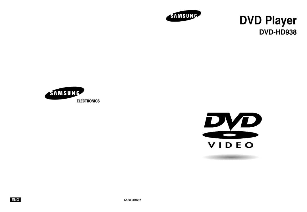 Samsung DVD-HD938 manual DVD Player 