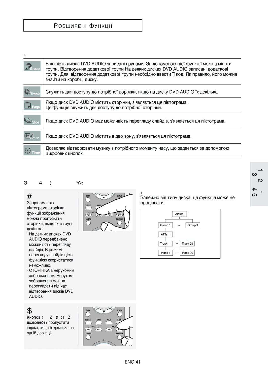 Samsung DVD-HD950/XEV manual ÎÛÌÍˆ¥ﬂ ëÚÓ¥ÌÍ‡, áÏ¥ÒÚ, ÄÌÓÔÍË Index PRE./NEXT 