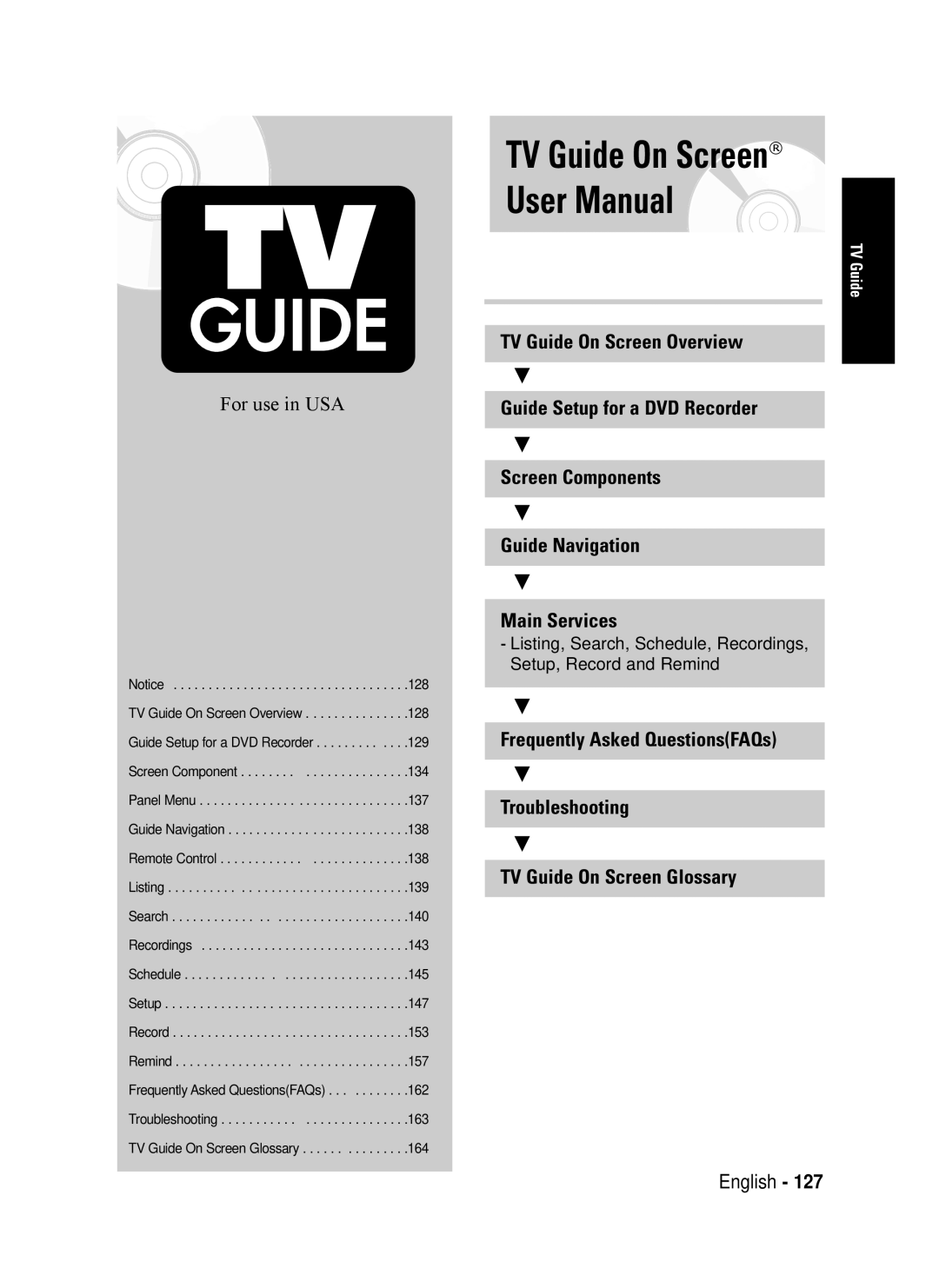 Samsung DVD-HR720 instruction manual TV Guide On Screen 