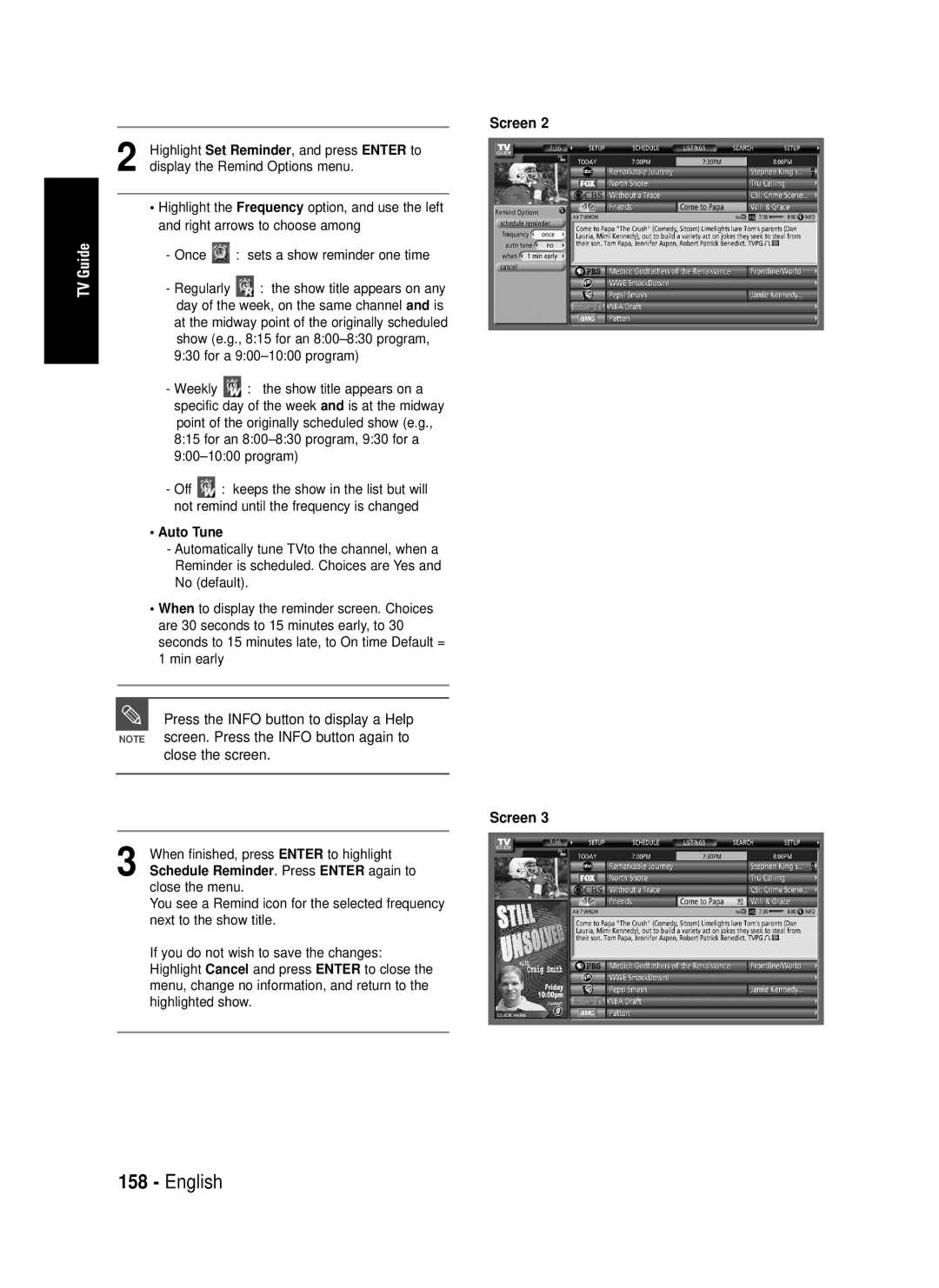 Samsung DVD-HR720 instruction manual Auto Tune 