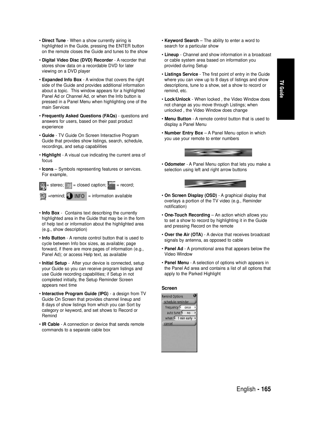 Samsung DVD-HR720 instruction manual Screen 