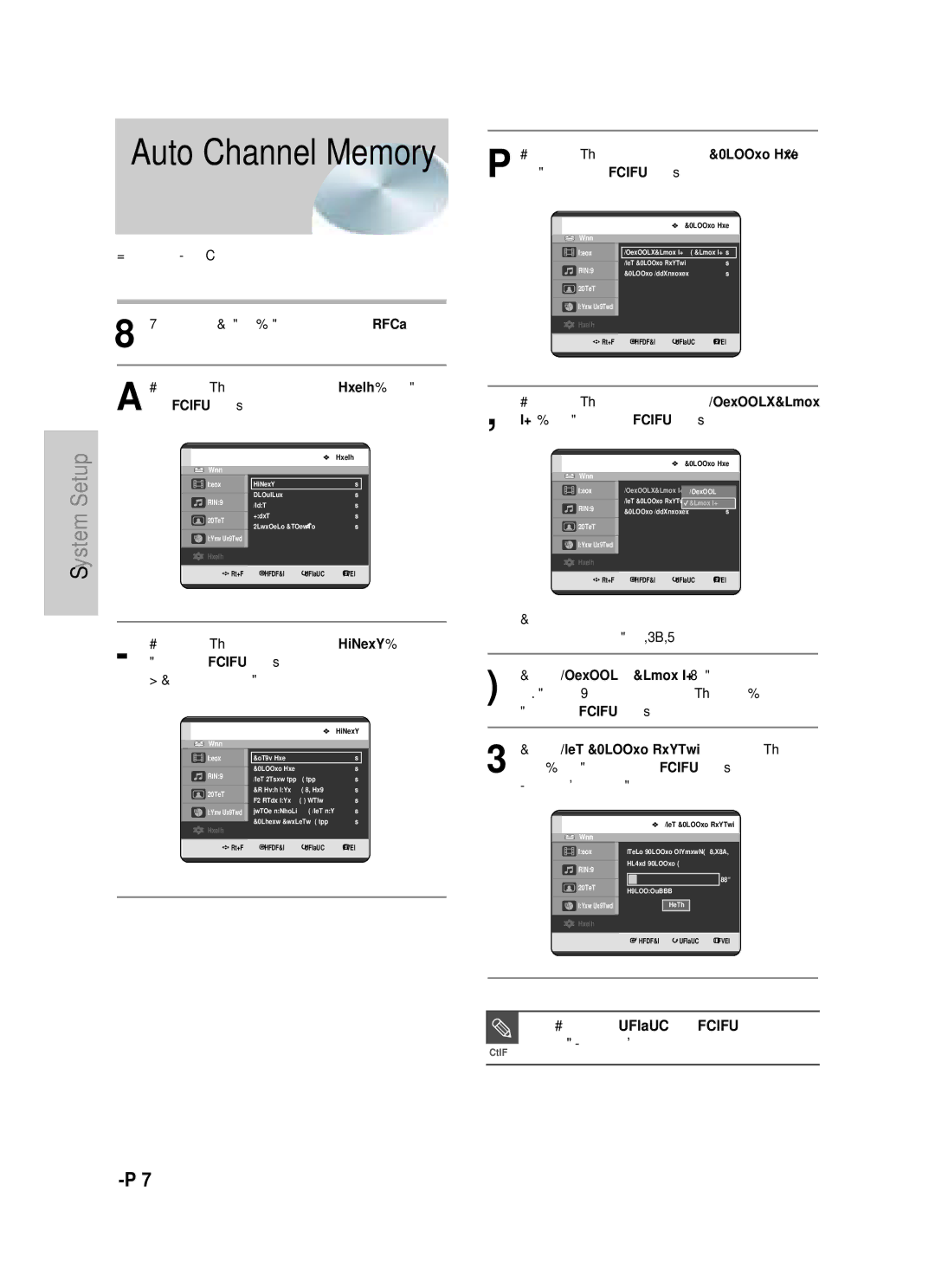 Samsung DVD-HR720 instruction manual Press the Return, Or Enter, Stop Auto Channel Memory 