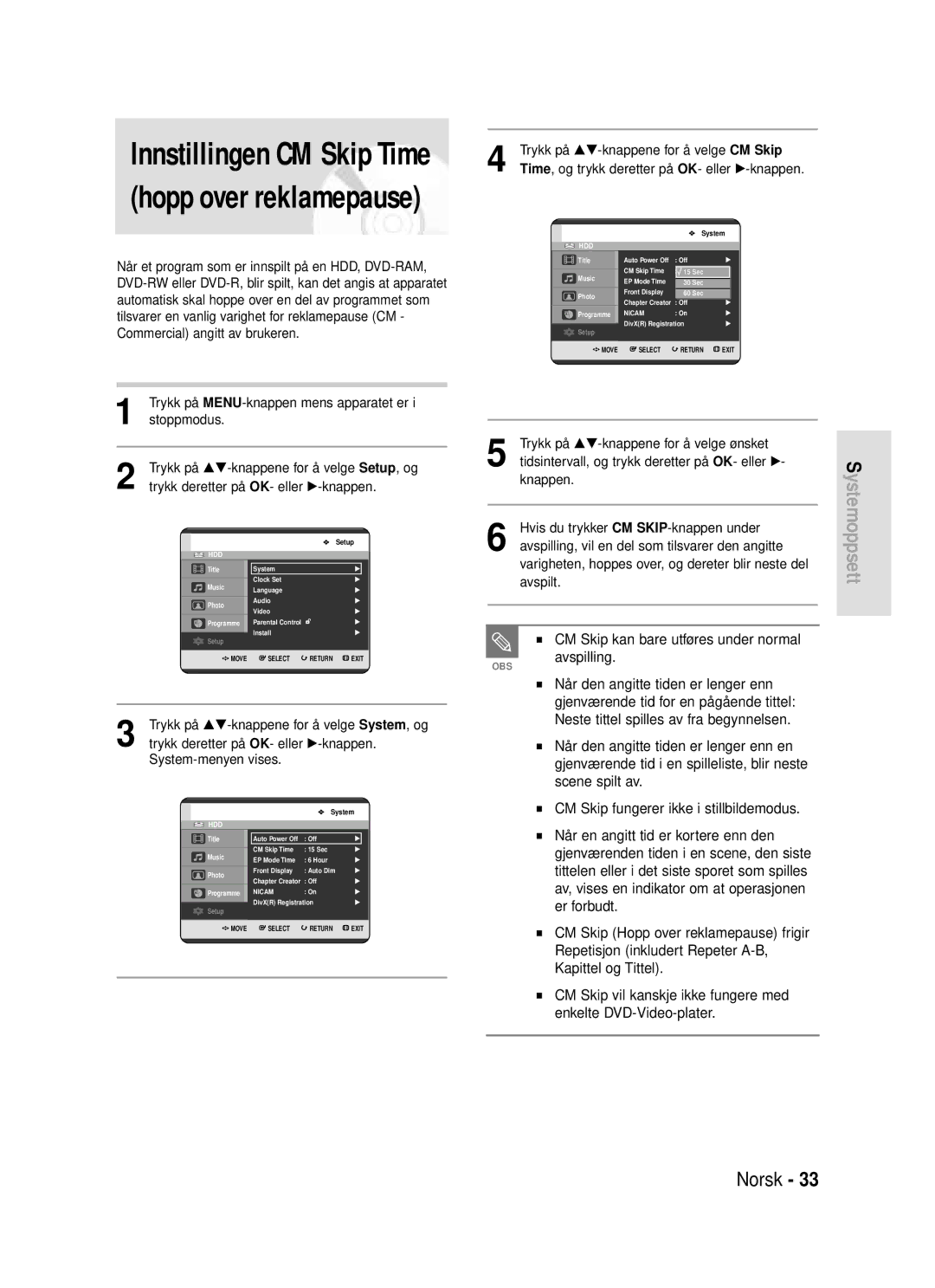 Samsung DVD-HR720/XEE manual Når den angitte tiden er lenger enn, Scene spilt av, Når en angitt tid er kortere enn den 