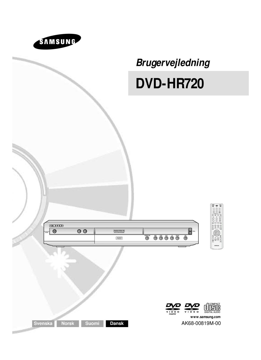 Samsung DVD-HR720/XEE manual 