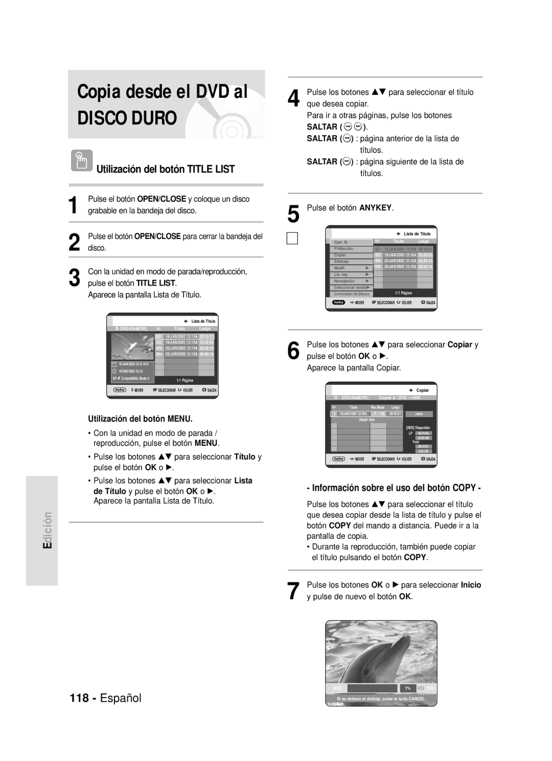 Samsung DVD-HR720/XEO, DVD-HR720/XEG, DVD-HR720/XEF, DVD-HR720/XET, DVD-HR720/XEU, DVD-HR720/XEC, DVD-HR720/XEN manual Disco Duro 