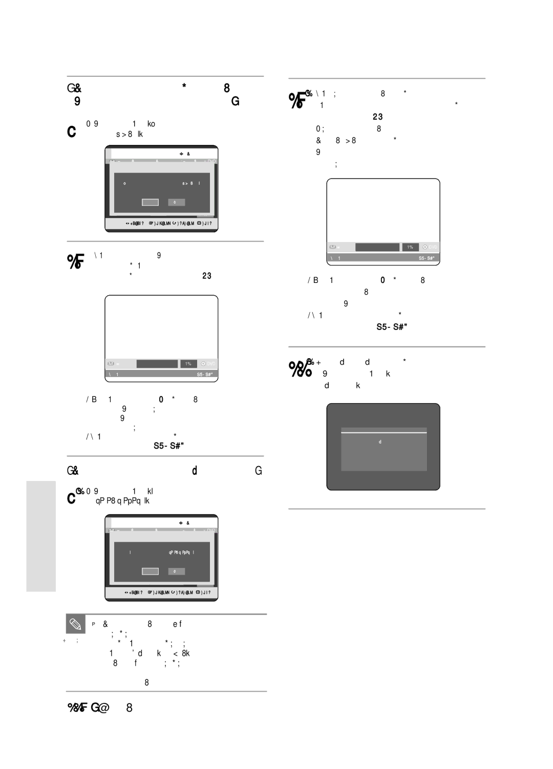 Samsung DVD-HR720/XEV manual 110 êÛÒÒÍËÈ, ÄÓÔËÓ‚‡ÌËÂ ÌÂ Â‰‡ÍÚËÓ‚‡‚¯Â„ÓÒﬂ Ò˛ÊÂÚ‡, ÄÓÔËÓ‚‡ÌËÂ Ò ‚˚ÒÓÍÓÈ ÒÍÓÓÒÚ¸˛ ùÚÓ 