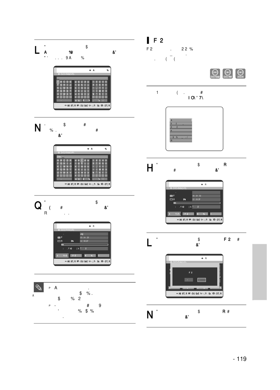 Samsung DVD-HR720/XEV manual ‡˘Ëú‡ ‰Ëòí‡, ÈÂÂ‰ Ì‡˜‡ÎÓÏ Â‰‡ÍÚËÓ‚‡ÌËﬂ Ëïâìë, ‚Â‰ËÚÂ ÊÂÎ‡ÂÏ˚Â ·ÛÍ‚˚ Ëïâìë ‰ËÒÍ‡ 