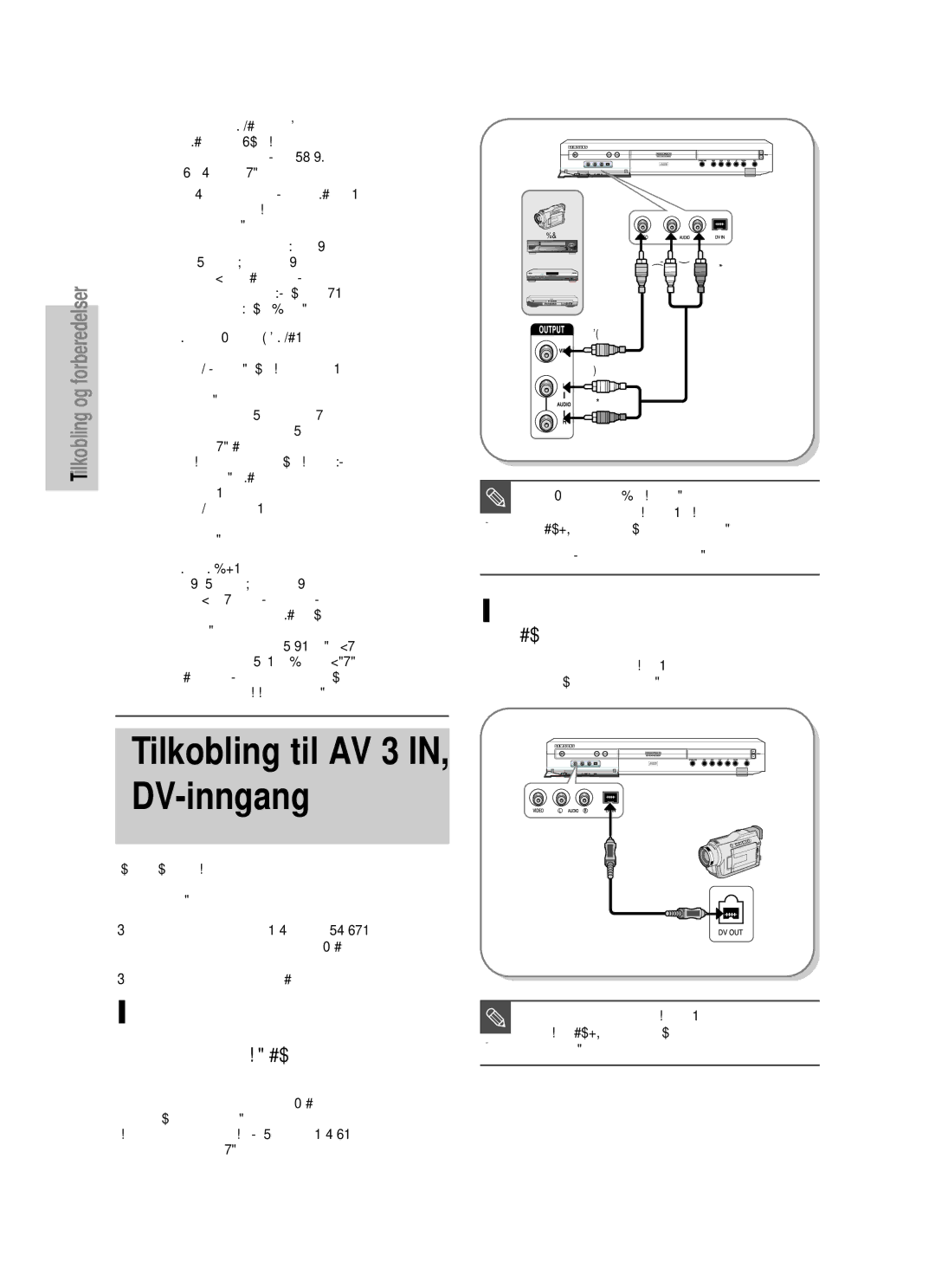 Samsung DVD-HR725/XEE Tilfelle 2 Koble et videokamera til DV IN-kontakten, Hvorfor benytter Samsung HDMI?, Hva er HDCP? 