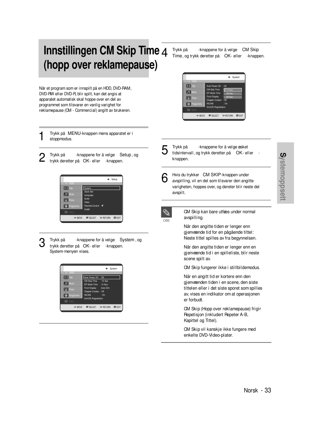 Samsung DVD-HR725/XEE manual Når den angitte tiden er lenger enn, Scene spilt av, Når en angitt tid er kortere enn den 