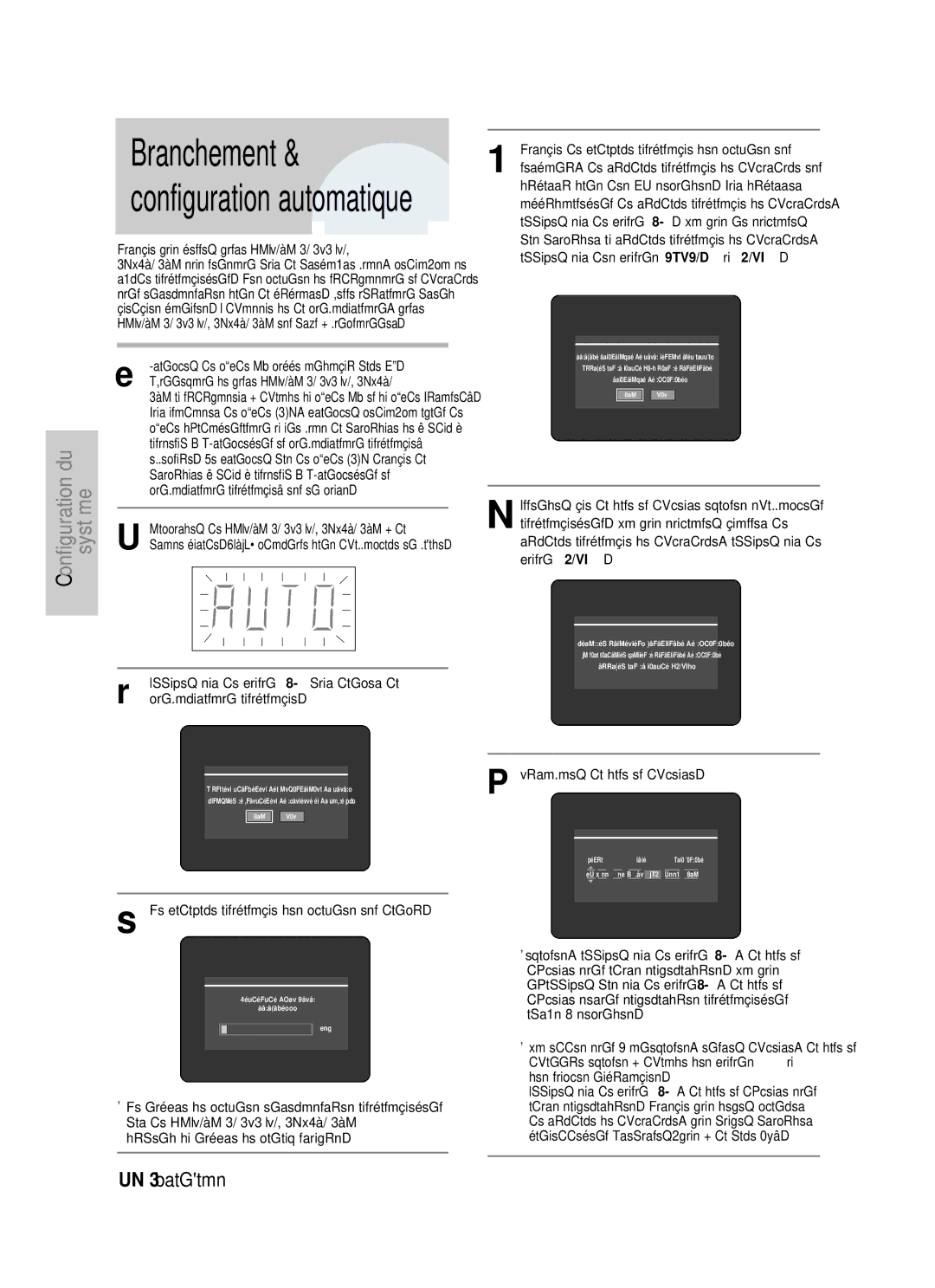 Samsung DVD-HR725/XEF manual Branchez le câble RF comme indiqué, Procédure « plug & autosetup » Branchement et, Le bouton 