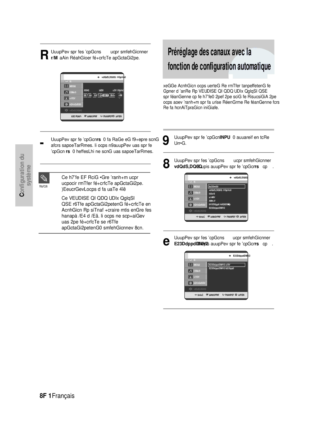 Samsung DVD-HR725/XEF, DVD-HR725P manual Oui, Afin d’activer l’horloge automatique, Menu, Arrêt, Ou √ 