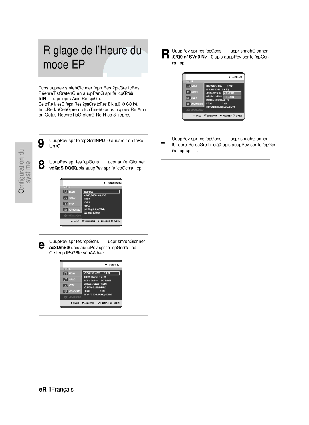 Samsung DVD-HR725/XEF, DVD-HR725P manual Mode EP, ’enregistrement en appuyant sur le bouton, Plusieurs fois de suite 