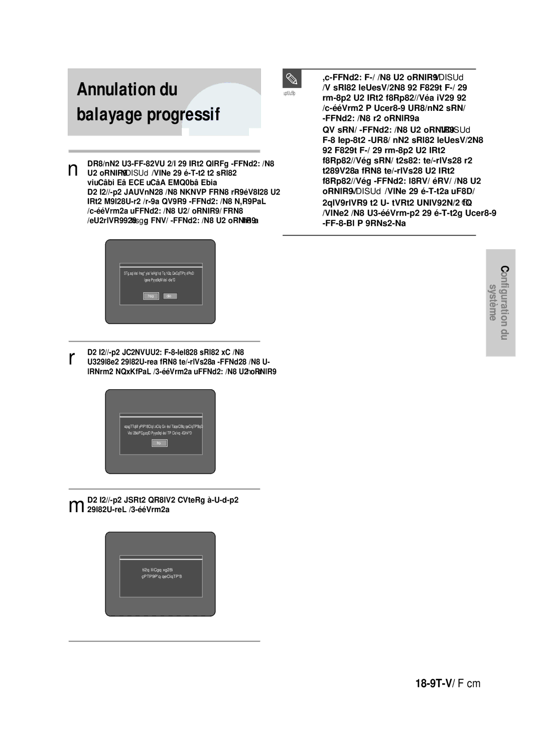 Samsung DVD-HR725P, DVD-HR725/XEF manual Annulation du, Balayage progressif 