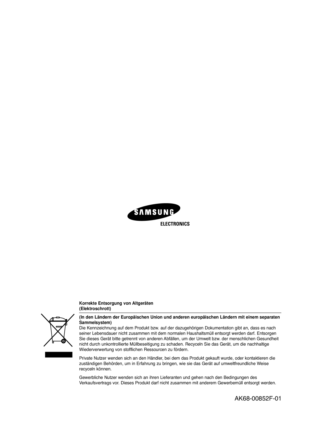 Samsung DVD-HR725/XEG manual Electronics 