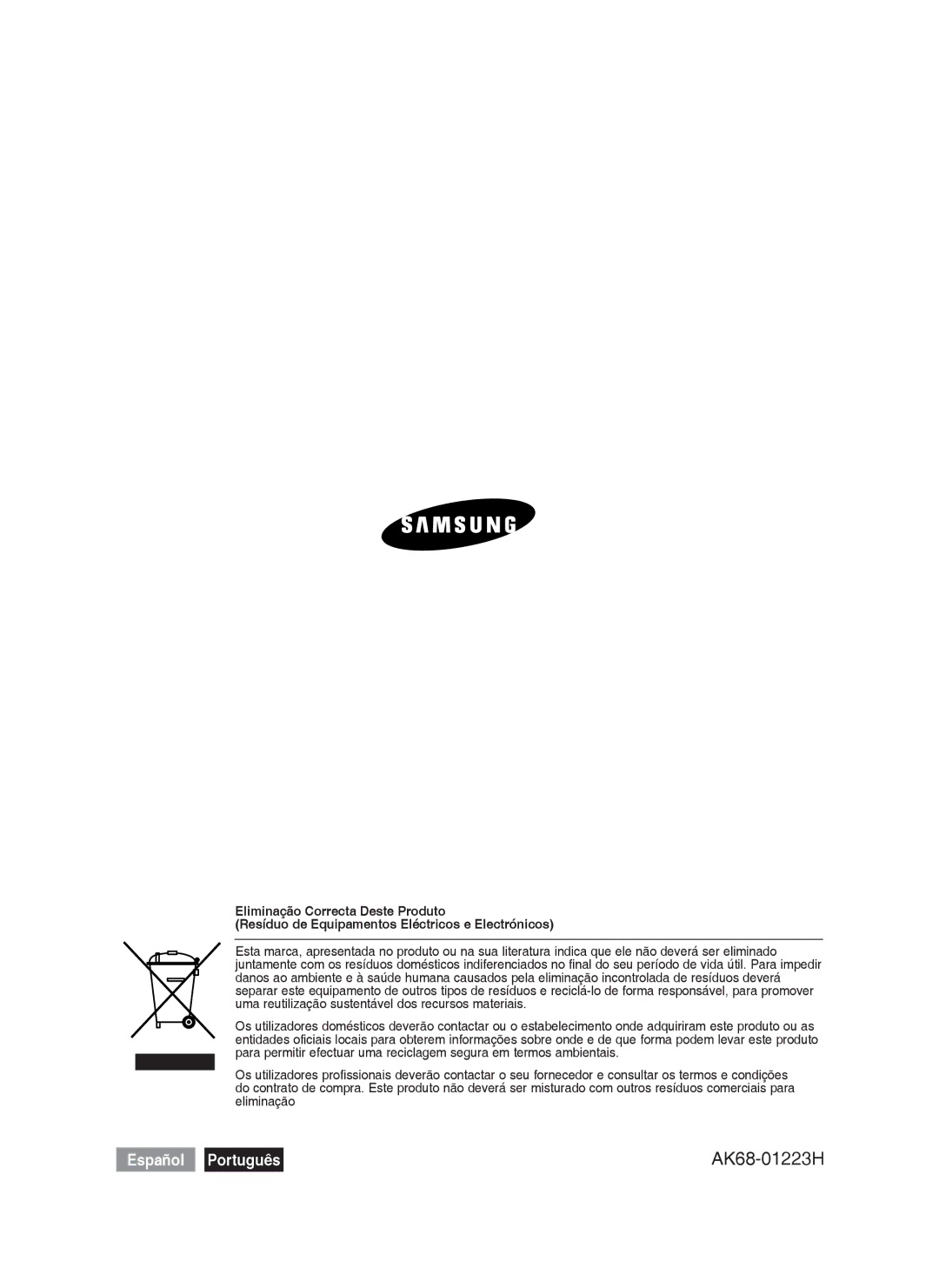 Samsung DVD-HR730A/XEC manual AK68-01223H 