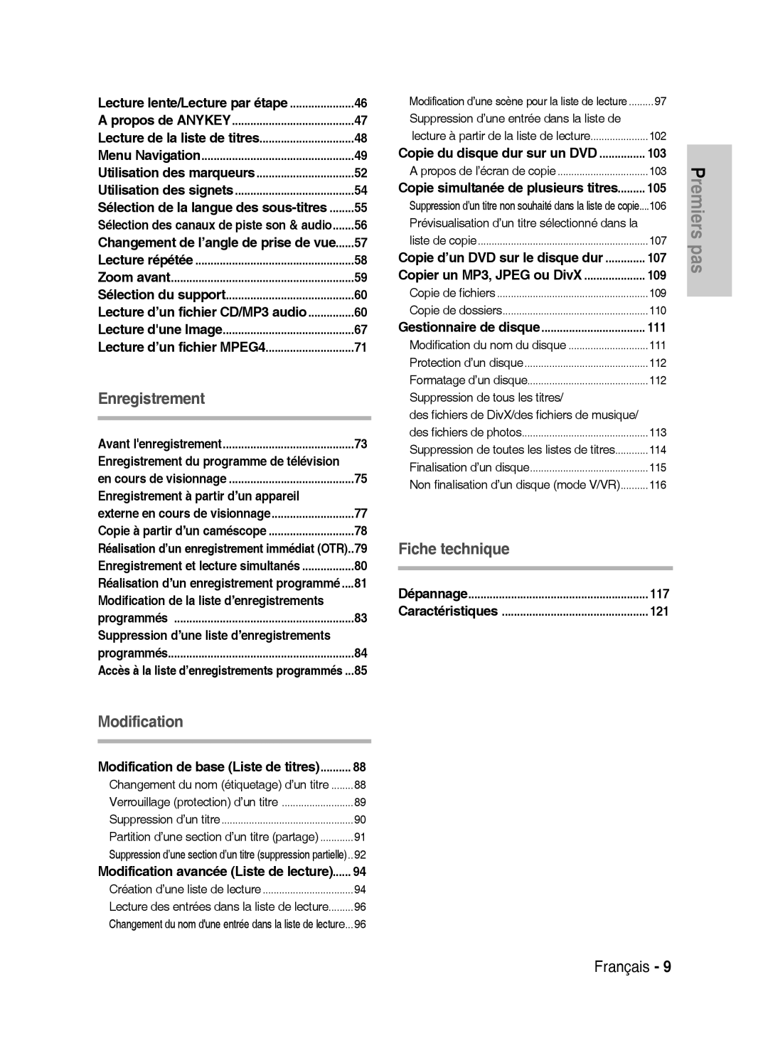 Samsung DVD-HR734A/XEG, DVD-HR730A/XEB manual Enregistrement à partir d’un appareil 