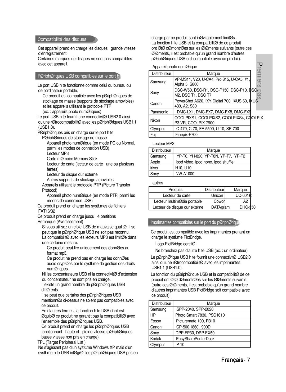 Samsung DVD-HR738/XEF manual Compatibilité des disques 