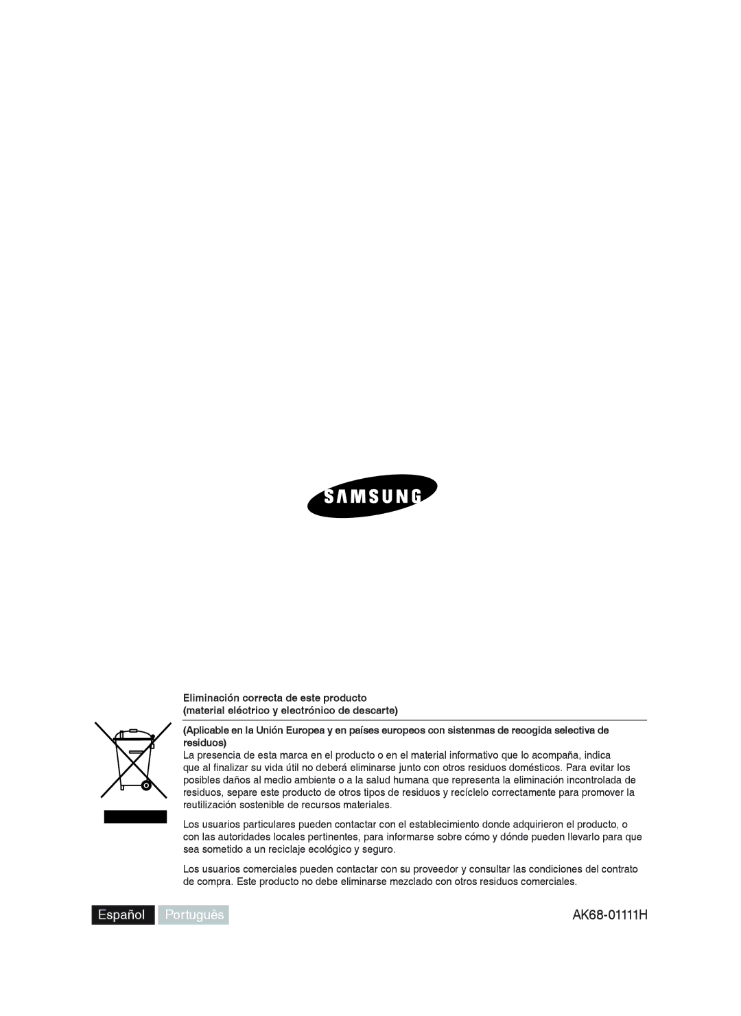 Samsung DVD-HR738/XEB, DVD-HR738/XEG, DVD-HR733/XEG, DVD-HR733/EUR, DVD-HR738/XEF, DVD-HR738/XET manual Español Português 