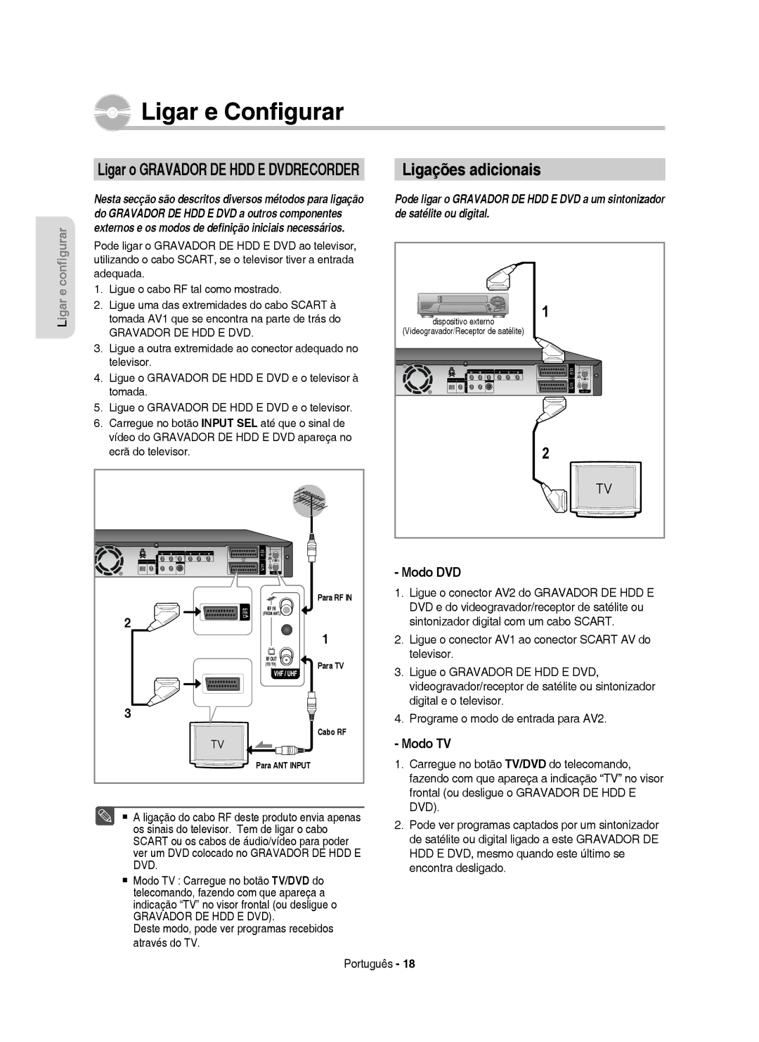 Samsung DVD-HR750/EUR, DVD-HR749/XEC, DVD-HR750/XEC manual Modo DVD, Modo TV 