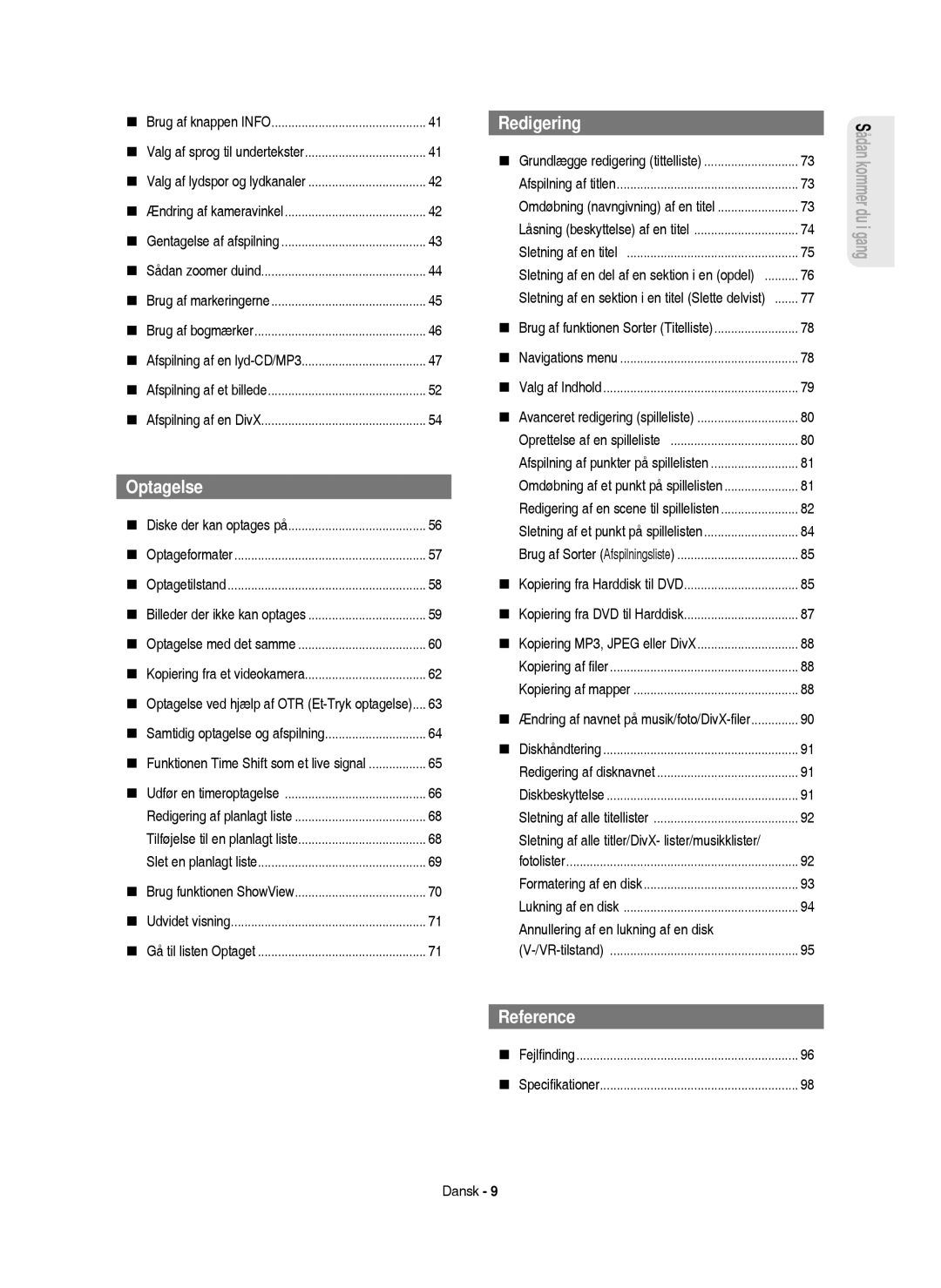 Samsung DVD-HR750/XEE Tilføjelse til en planlagt liste, Oprettelse af en spilleliste, Sletning af et punkt på spillelisten 