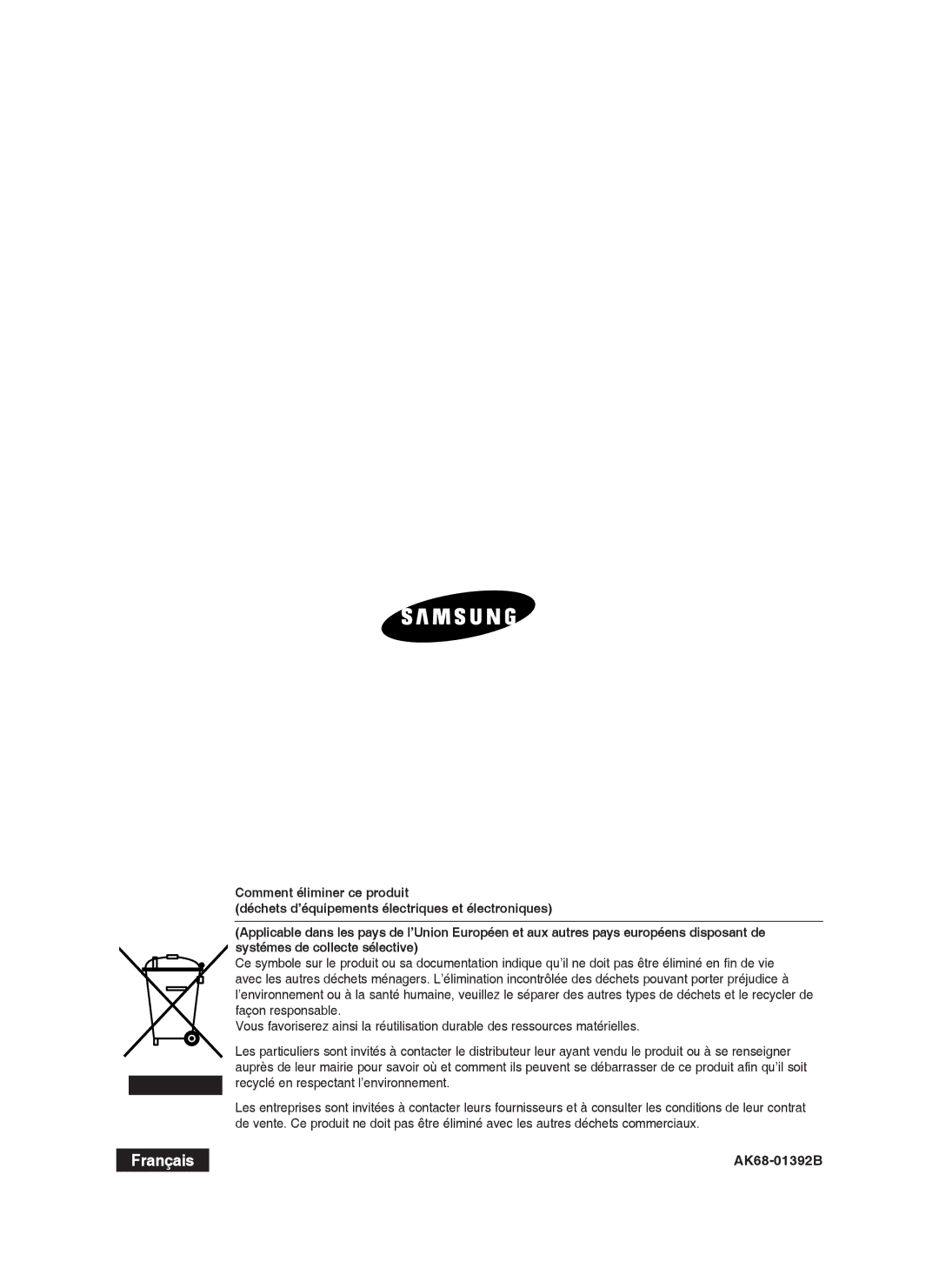 Samsung DVD-HR750/XEF manual Français 