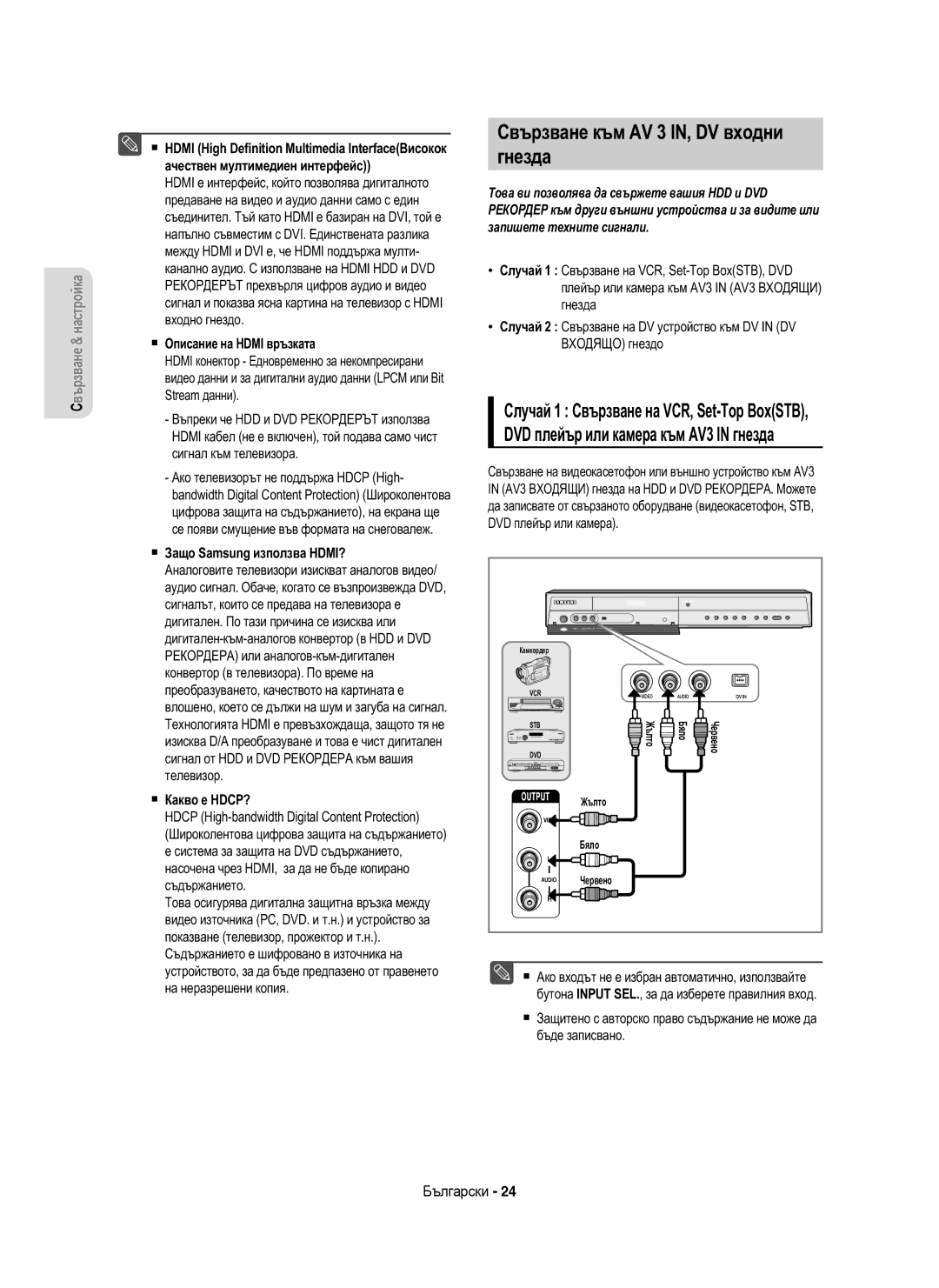 Samsung DVD-HR755/AUS, DVD-HR753/EUR manual  Описание на Hdmi връзката,  Защо Samsung използва HDMI?,  Какво е HDCP? 