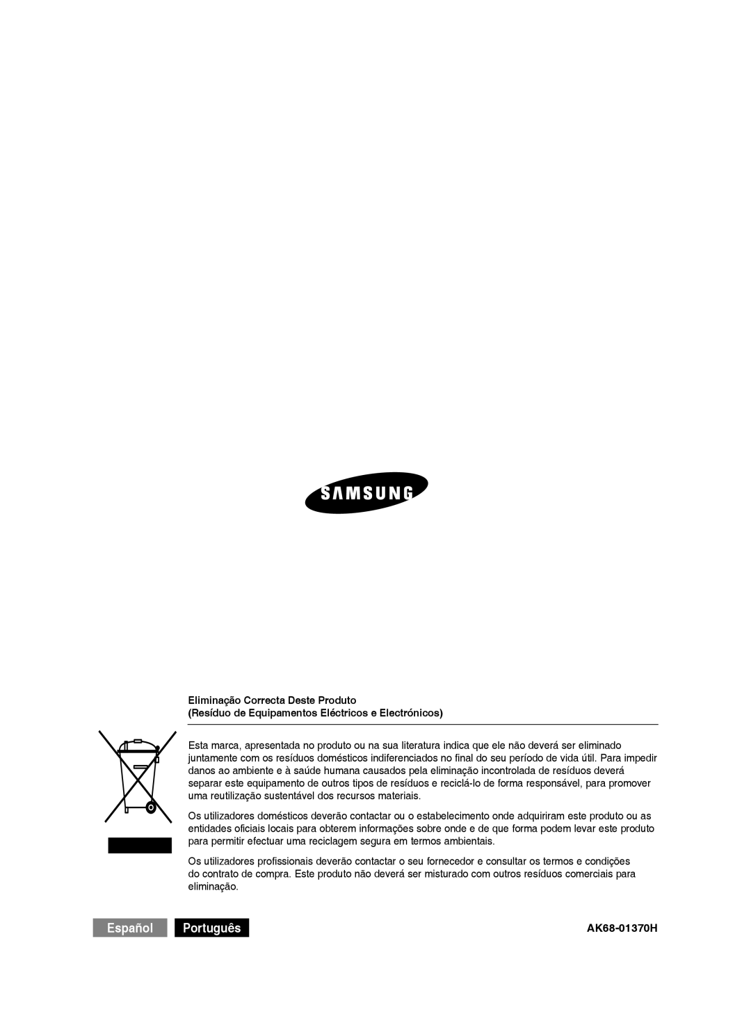 Samsung DVD-HR753/EUR, DVD-HR755/XEB, DVD-HR755/XEC, DVD-HR753/XEC, DVD-HR755/EUR manual Español Português 