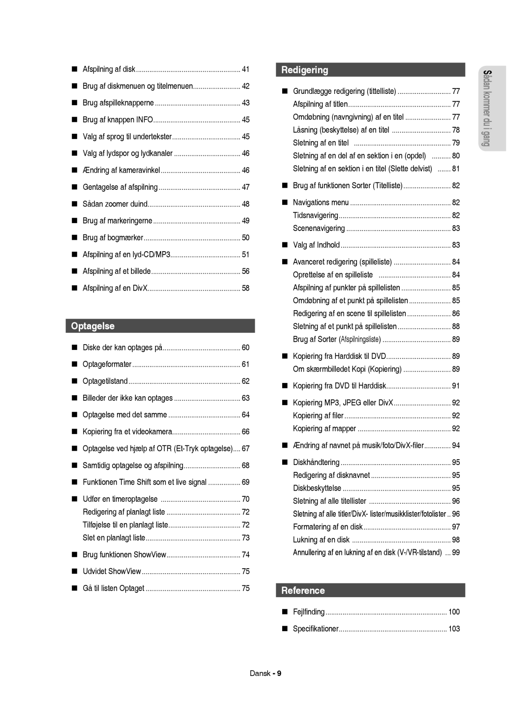 Samsung DVD-HR754/XEE, DVD-HR756/XEE, DVD-HR753/XEE manual Tilføjelse til en planlagt liste, Oprettelse af en spilleliste 