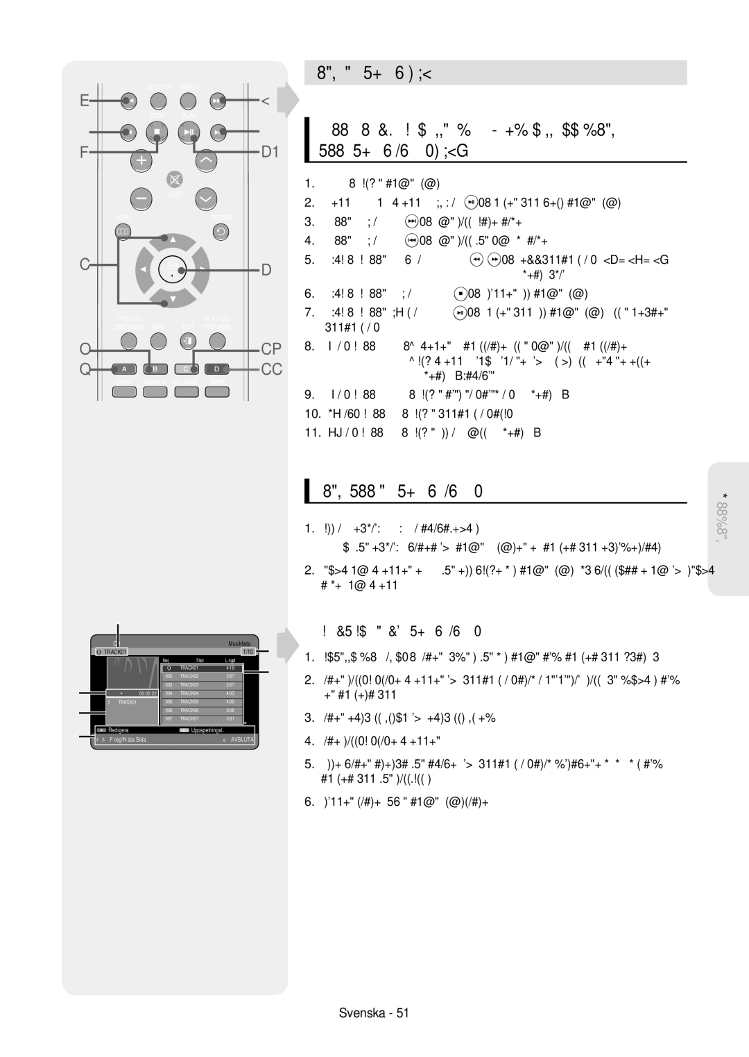 Samsung DVD-HR757/XEE manual Spela en Audio CD/MP3, Upp Audio CDCD-DA/MP3, Spela upp en Audio CD CD-DA 