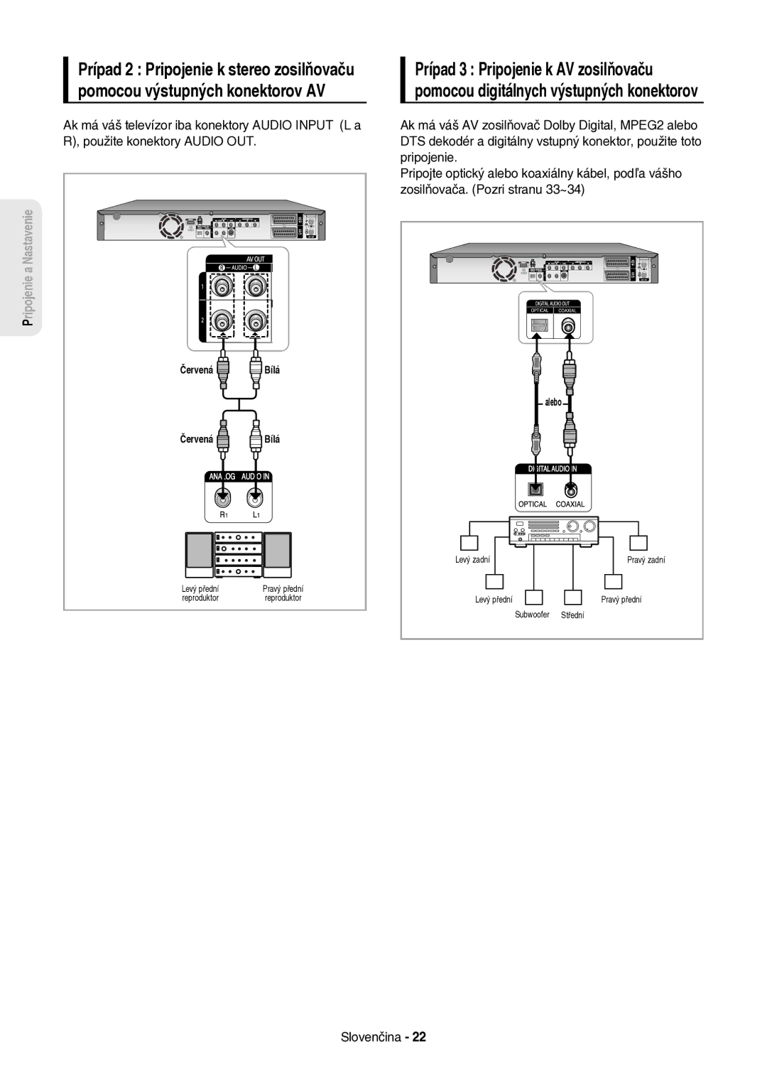 Samsung DVD-HR757/XEH manual Reproduktor 