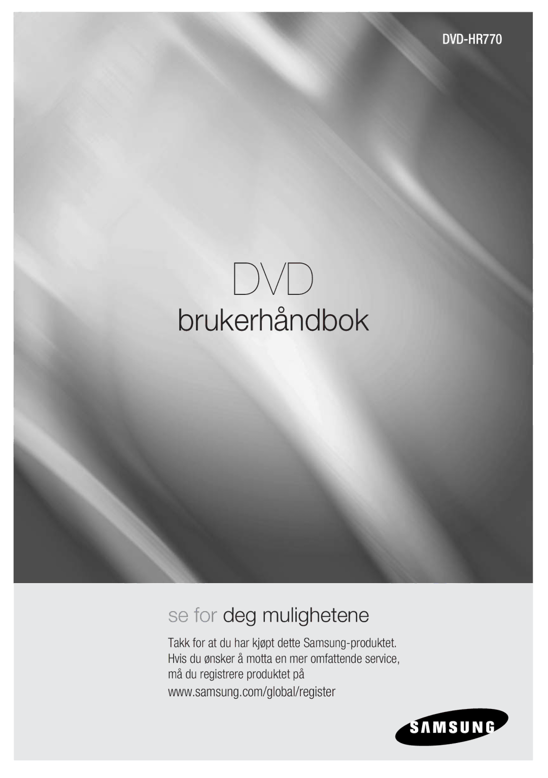 Samsung DVD-HR770/XEE manual Dvd 