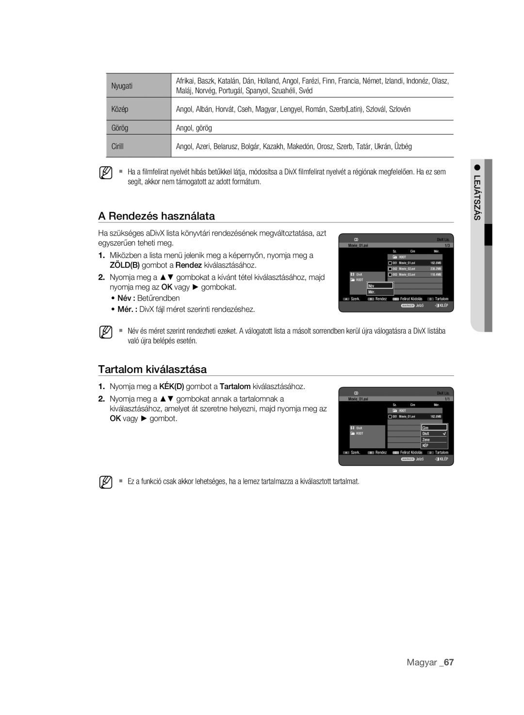 Samsung DVD-HR777A/EDC, DVD-HR775A/EDC Egyszerűen teheti meg, Nyomja meg a gombokat annak a tartalomnak a, OK vagy gombot 