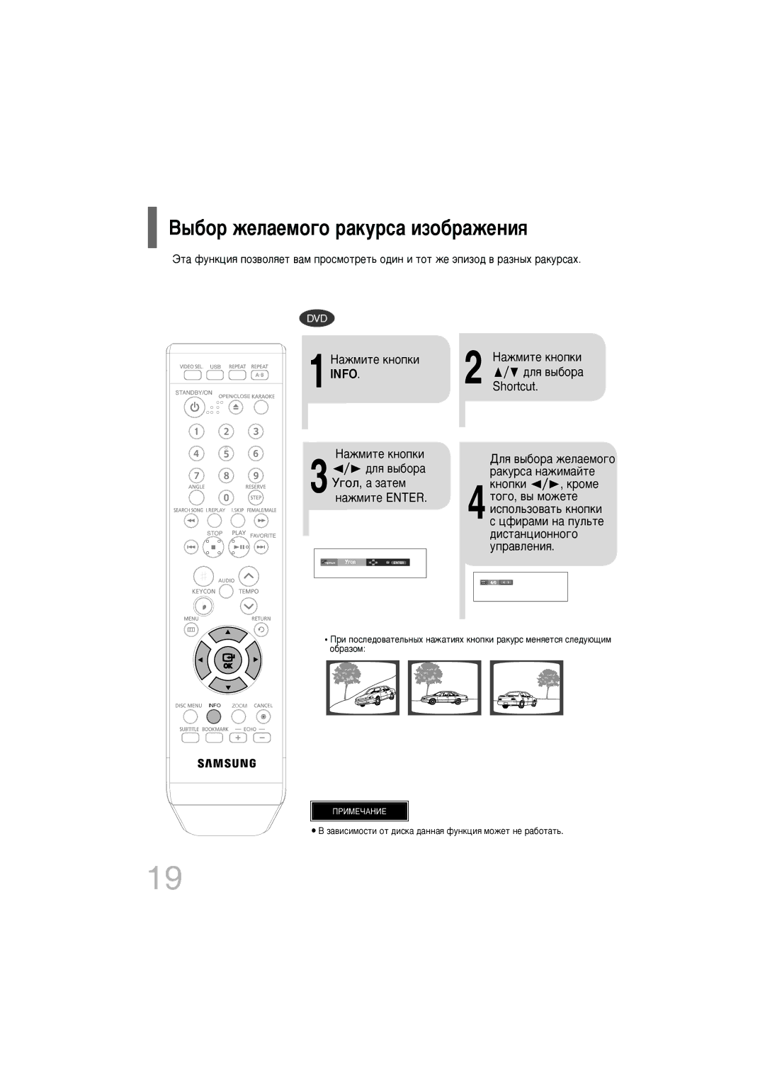 Samsung DVD-K320/NWT manual ˚·Ó ÊÂÎ‡ÂÏÓ„Ó ‡ÍÛÒ‡ ËÁÓ·‡ÊÂÌËﬂ 